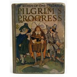 6337 - 1895 "PILGRIMS PROGRESS" HARDCOVER BOOK