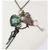 Image 1 : 6961 - PEACOCK CHARM PENDANT WITH CHAIN