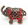 Image 1 : 7230 - RED ELEPHANT RHINESTONE RING