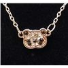 Image 1 : 7339 - PANDA RHINESTONE PENDANT W/ CHAIN