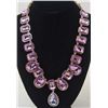 Image 1 : 7523 - GORGEOUS PURPLE GEMSTONE NECKLACE