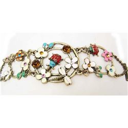 7333 - LADY BUG & DRAGONFLY RHINESTONE BRACELET