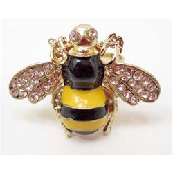 7222 - BEE RHINESTONE RING