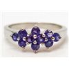 Image 1 : 6941 - STERLING SILVER TANZANITE RING SIZE 7