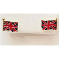 6992 - PAIR OF UK FLAG EARRINGS