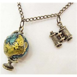 7384 - GLOBE & BINOCULAR PENDANT W/CHAIN