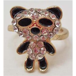 7216 - PANDA RHINESTONE RING
