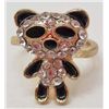 Image 1 : 7216 - PANDA RHINESTONE RING