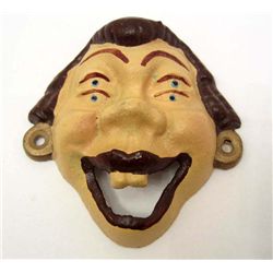 6888 - CAST IRON 4 EYED GIRL BOTTLE OPENER