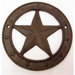 6764 - CAST IRON STAR PLAQUE