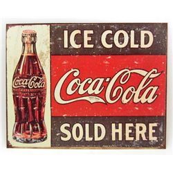 7778 - COCA COLA METAL SIGN