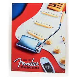 7827 - FENDER STRATOCASTER METAL SIGN