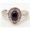 Image 1 : 6937 - STERLING SILVER SAPPHIRE, TOPAZ RING SIZE 7