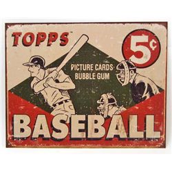 7744 - TOPPS BASEBALL METAL SIGN