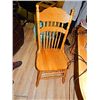 Image 1 : OAK DINING CHAIRS - SOLID HARDWOOD - BID X 6