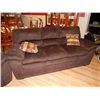 Image 1 : SOFA - COCOLATE CORDUROY UPHOLSTERED WITH ACCENT PILLOWS - NEW