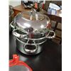 Image 1 : DOUBLE STEAMER POT  WITH LID - GOVENOR STAINLESS STEEL