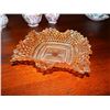 Image 1 : DEPRESSION AMBER GLASS CANDY DISH