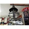 Image 1 : VINTAGE CAST METAL OUTDOOR HANGING LAMP