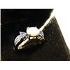 Image 2 : RING - 14K GOLD 1.73 CARAT OPAL & TANZANITE  - COCKTAIL DESIGN - CRETIFICATE INCLUDED - $3297.64