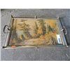 Image 1 : VINTAGE FRAMED PICTURE TRAY - FOREST PATH