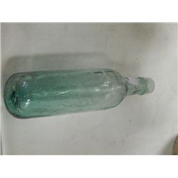 VINTAGE ROUND BOTTOM  & OTHER  BOTTLES - 5 TOTAL - ROSS'S