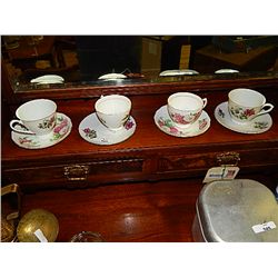 TEA CUPS & SAUCERS - ROYAL VALE & OTHERS