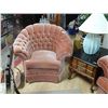 Image 2 : EARLY 1900'S COUCH AND CHAIR - PINK VELVET