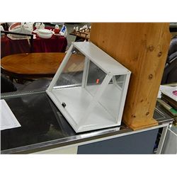 WHITE TABLE TOP DISPLAY CASE