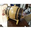Image 1 : WHISKEY BARREL - REPLICA ON STAND - SOLID OAK