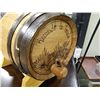 Image 2 : WHISKEY BARREL - REPLICA ON STAND - SOLID OAK