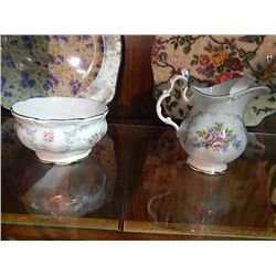 ROYAL ALBERT CHINA - TRANQUILITY - CREAM &  SUGAR