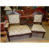 Image 2 : EARLY 1900'S SETTEE 2PC SET - SOLID WOOD - GREAT CONDITION