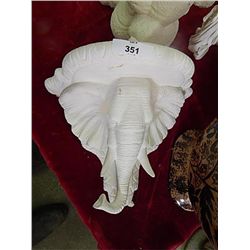 CERAMIC - UNFINISHED - ELEPHANT SHELF