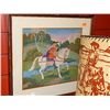 Image 1 : FRAMED PICTURE - PETTI POINT - MAN ON HORSE