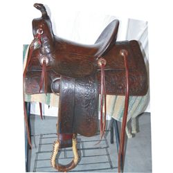 Brydon Bros, LA unusal long seat, 16" saddle