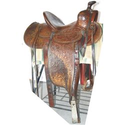 Visalia full tooled 15" saddle