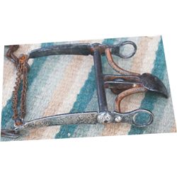 unmarked Gutierrez silver overlaid spade