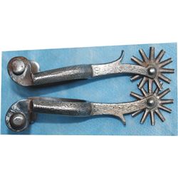Morales silver overlaid spurs