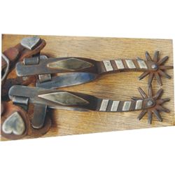 Morales silver overlaid spurs