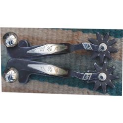 Crockett silver overlaid spurs