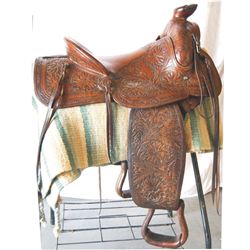 Visalia full tooled 15" saddle