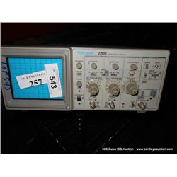 TEKTRONIX 2205 OSCILLOSCOPE L257 (print sequence:) 29370
