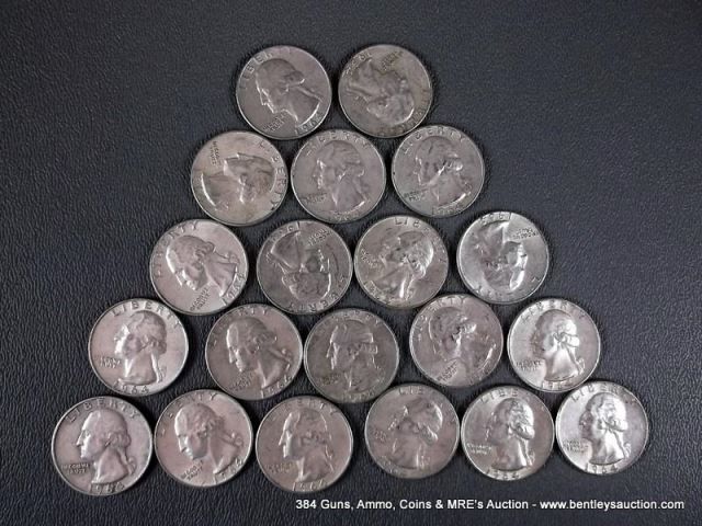 2123 - 20 - 1964 WASHINGTON QUARTERS (print sequence:) 49