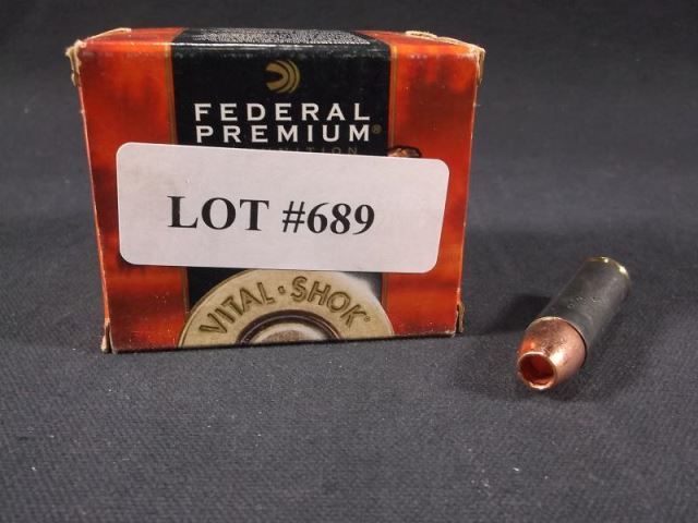 689 Federal Premium 500 S W 275 Gr Vital Shok Barnes Expander