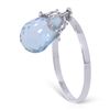 Image 1 : 14k 1.60gr Solid Gold 3.0ct Blue Topaz Ring