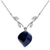 Image 1 : 14K White Gold 15.25ct Spiral Sapphire & Diamond Necklace