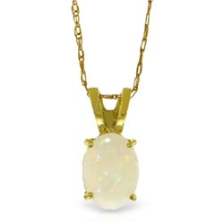 14k Yellow Gold 0.45ct Opal Necklace