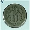Image 1 : 5-1866 SHIELD NICKELS AG-GOOD