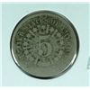 Image 2 : 5-1866 SHIELD NICKELS AG-GOOD